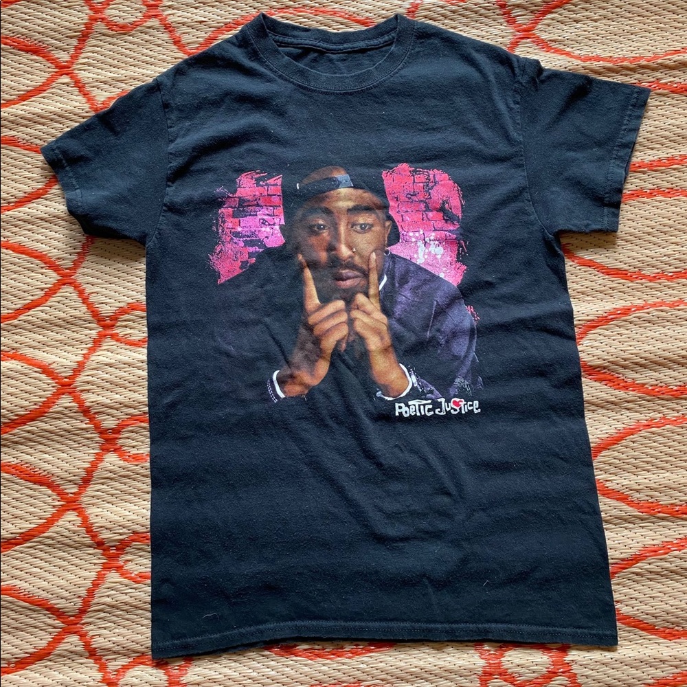 Upscale by Mister Tee TUPAC - T-shirt con stampa - black/grigio